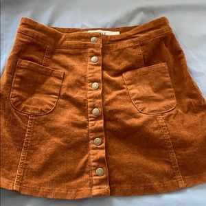 Brandy Melville Fall style corduroy skirt